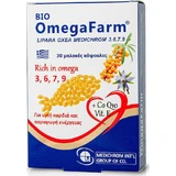 Medichrom Bio Omega Farm Омега 3-6-9-7 та CoQ10, риб'ячий жир, вітамін Е 30 м'яких гелів без смаку