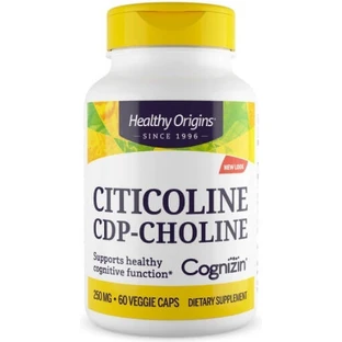 Healthy Origins Цитиколін Цитиколін CDP-холін 250 мг добавка для пам'яті 60 рослинних капсул