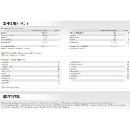Scitec Nutrition 100% Whey Protein Профессиональный сывороточный протеин без глютена со вкусом банана 2,35 кг: цены и характеристики