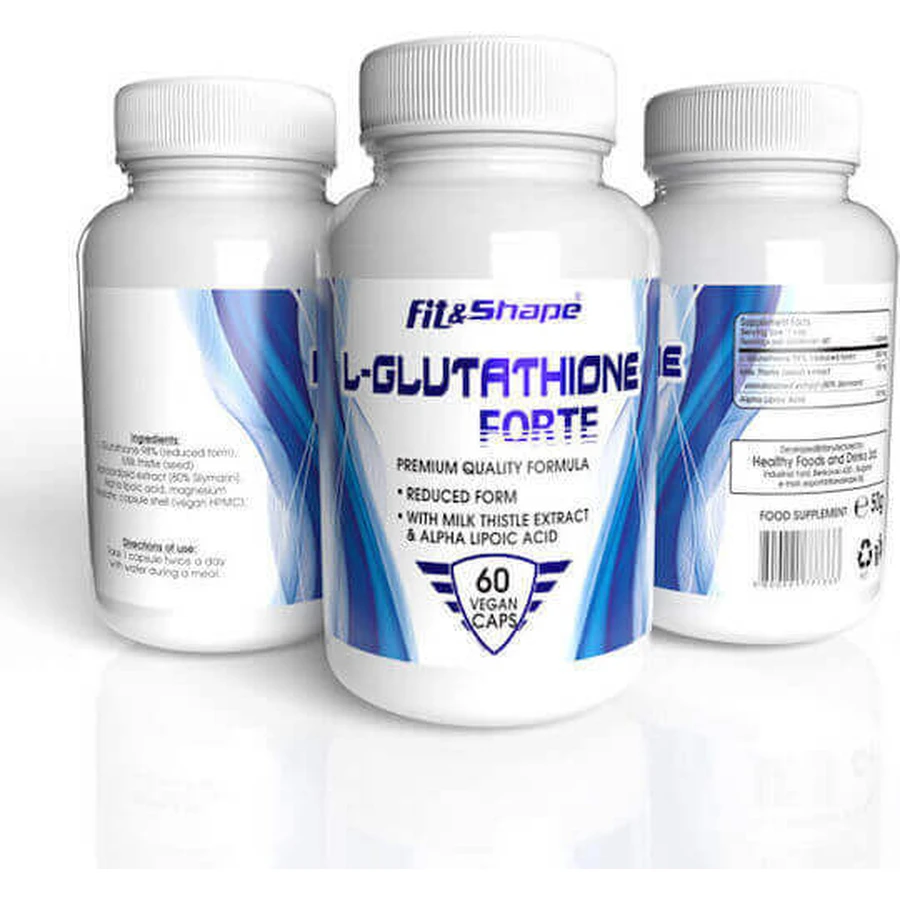 Fit & Shape L-глутатіон форте 60 трав'яних капсул: ціни та характеристики