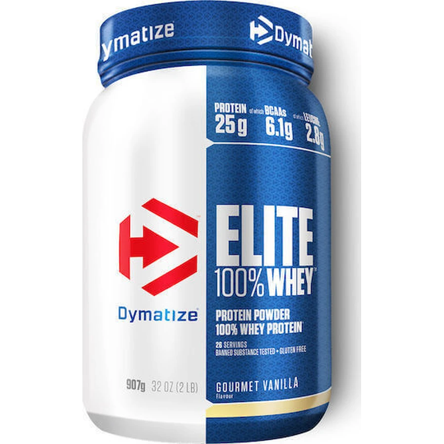Dymatize Elite 100% сывороточный протеин Сывороточный протеин без глютена со вкусом ванили для гурманов 907 гр.: цены и характеристики