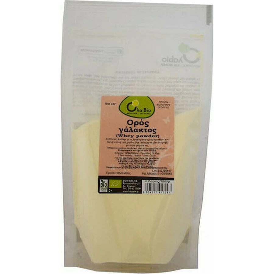 Ola Bio Whey Powder Органічний сироватковий протеїн 250гр: ціни та характеристики