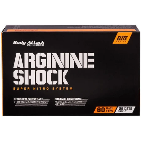 Body Attack Arginine Shock Super Nitro System 80 капсул: ціни та характеристики