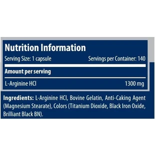 Scitec Nutrition Mega Arginine 1300mg 90 капсул без смаку