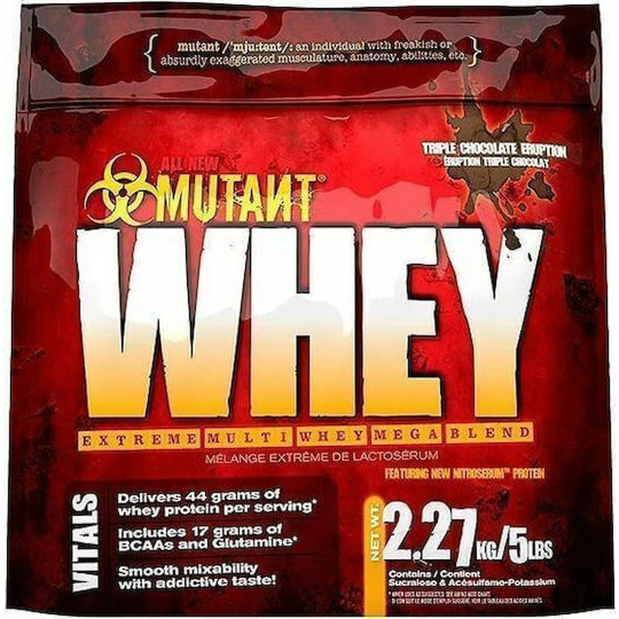 Mutant Gourmet Whey Protein Mix Сироватковий протеїн зі смаком ванільного морозива 2,27 кг: ціни та характеристики