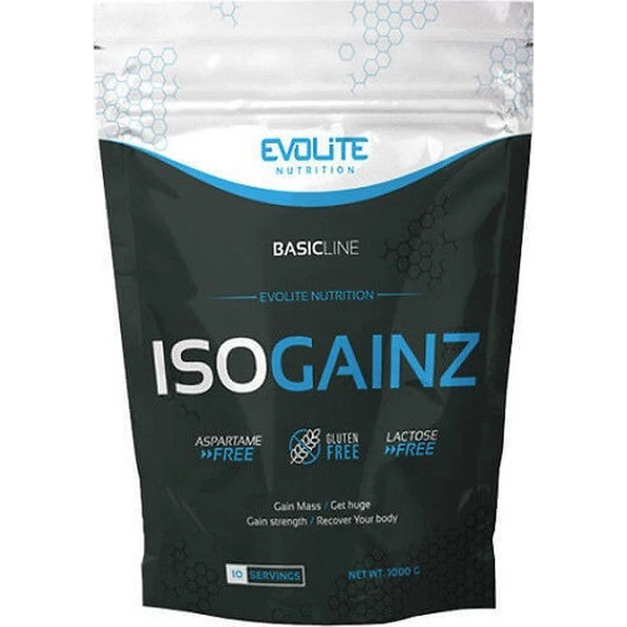 Evolite Isogainz без глютену та лактози зі смаком ванілі 1 кг: ціни та характеристики