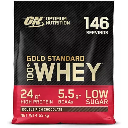 Optimum Nutrition Gold Standard 100% сывороточный протеин со вкусом шоколада Double Rich Chocolate 4,545 кг: цены и характеристики