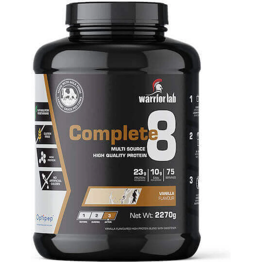 Warrior Lab Complete 8 без глютена с ванильным вкусом 2,27 кг: цены и характеристики