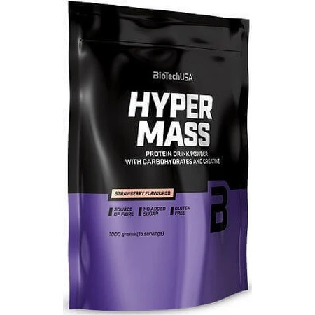 Biotech USA Hyper Mass с креатином без глютена со вкусом клубники 1 кг: цены и характеристики
