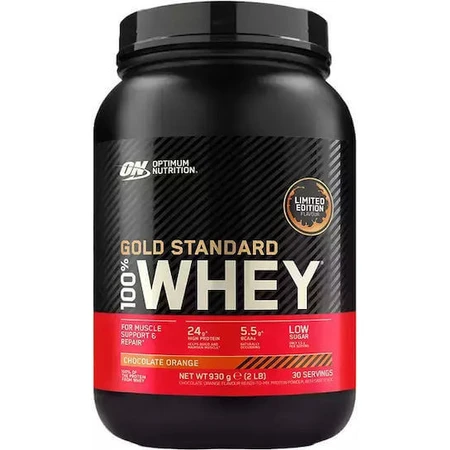 Optimum Nutrition Gold Standard 100% Whey Protein Сироватковий протеїн зі смаком шоколадного апельсина 908гр: ціни та характеристики