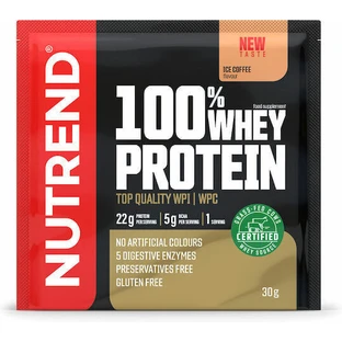 Nutrend 100% сывороточный протеин Whey Protein без глютена со вкусом кофе со льдом 30гр