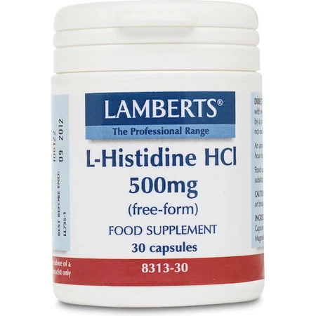 Lamberts L-Гістидин HCI 500мг 30 капсул: ціни та характеристики