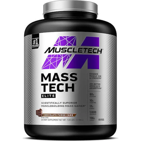 MuscleTech Mass-Tech Elite с креатином и ароматом шоколадной помадки 3,18 кг: цены и характеристики