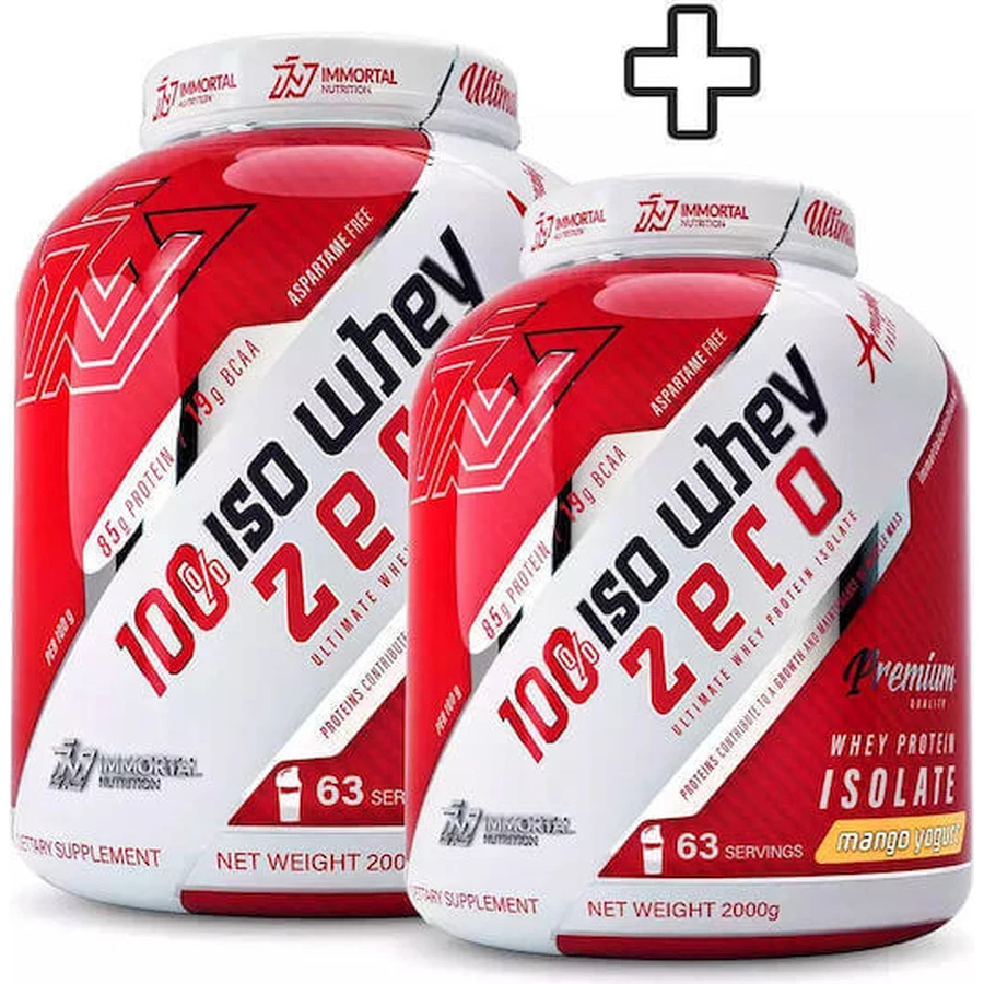 Immortal Nutrition 100% Iso Whey Zero Whey Protein Сывороточный протеин без глютена и лактозы со вкусом йогурта манго 2х2 кг: цены и характеристики