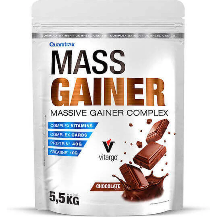 Quamtrax Nutrition Преміум Гейнер преміум-класу Vitargo з креатином і шоколадним смаком 5,5 кг: ціни та характеристики