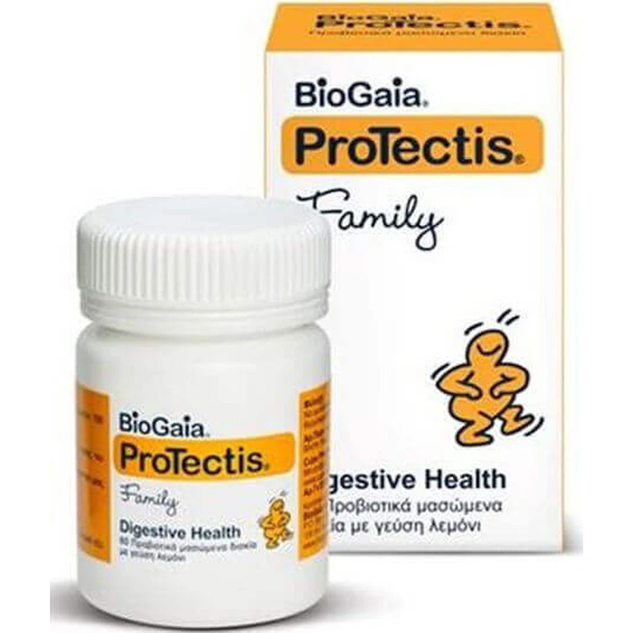 BioGaia Protectis Family Пробиотики 60 жевательных таблеток Лимон: цены и характеристики