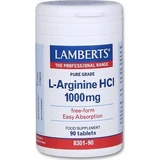 Lamberts L-Arginine HCl 1000mg 90 таблеток без смаку