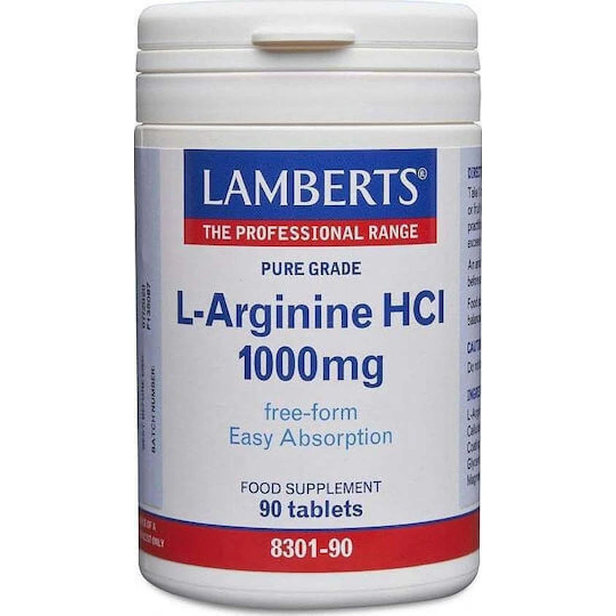 Ламбертс L-Arginine HCl 1000 мг 90 таблеток неароматизированных: цены и характеристики