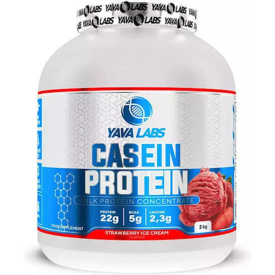 Yava Labs Casein Protein со вкусом клубничного мороженого 2 кг: цены и характеристики