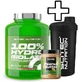 Scitec Nutrition Personalised Pack 100% гидроизолят 2000 г клубника и Scitec Nutrition шейкер 700 мл черный и Scitec Nutrition арахисовое масло 400 г тонкое