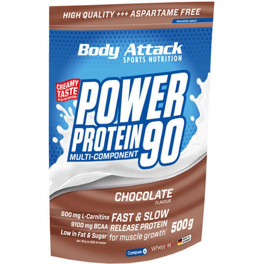 Body Attack Power Protein 90 Сывороточный протеин со вкусом шоколада 500 гр: цены и характеристики