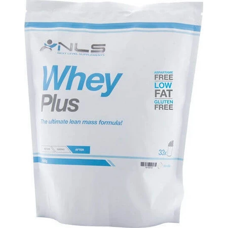 NLS Whey Plus Сироватковий протеїн Сироватковий протеїн без глютену зі смаком шоколаду 1 кг: ціни та характеристики