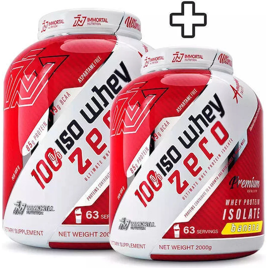 Immortal Nutrition 100% Iso Whey Zero Сывороточный протеин со вкусом банана 2х2 кг: цены и характеристики