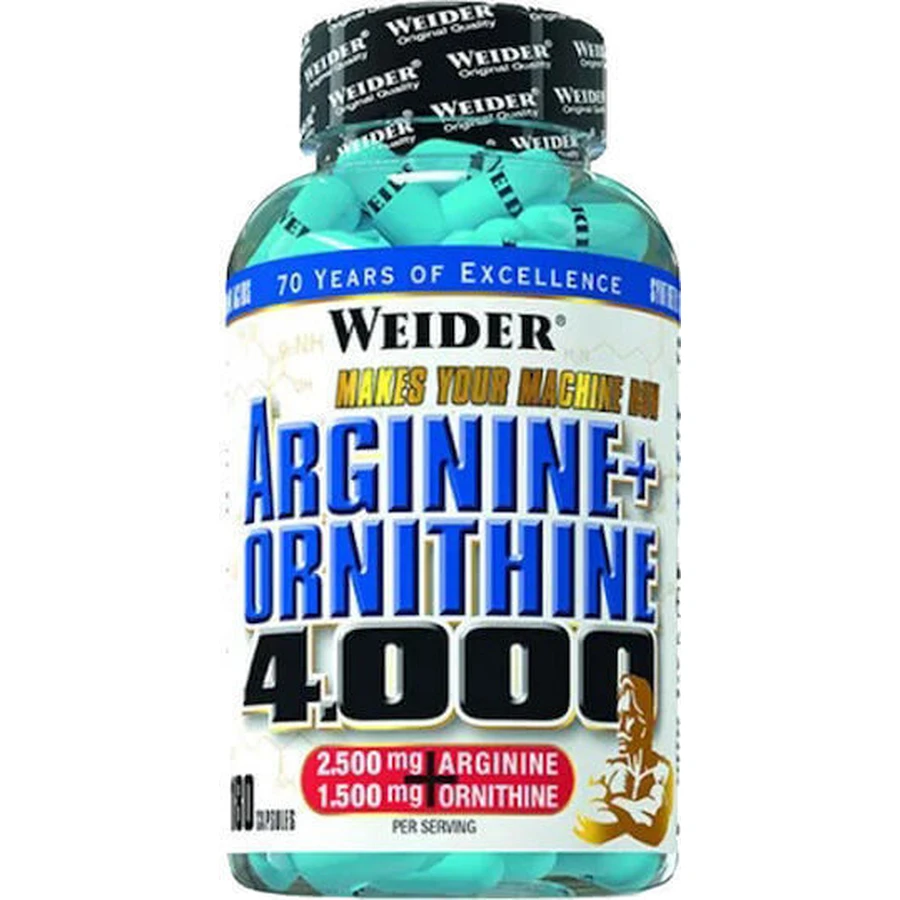 Weider Arginine Ornithine 4000 180 капсул: ціни та характеристики