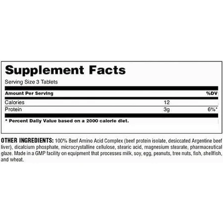 Universal Nutrition 100% говяжий аминос 400 таблеток: цены и характеристики