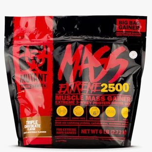 Mutant Mass Extreme 2500 Сироватковий протеїн зі смаком потрійного шоколаду 2,72 кг