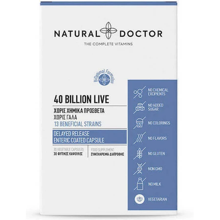 Пробіотики Natural Doctor 40 млрд Пробіотики 30 капс.: ціни та характеристики