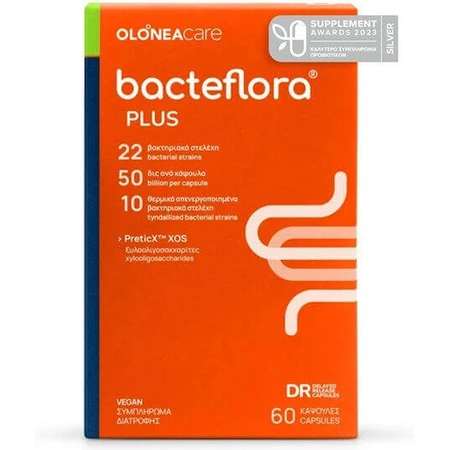 Пробіотик Olonea Bacteflora Plus 60 рослинних капсул: ціни та характеристики
