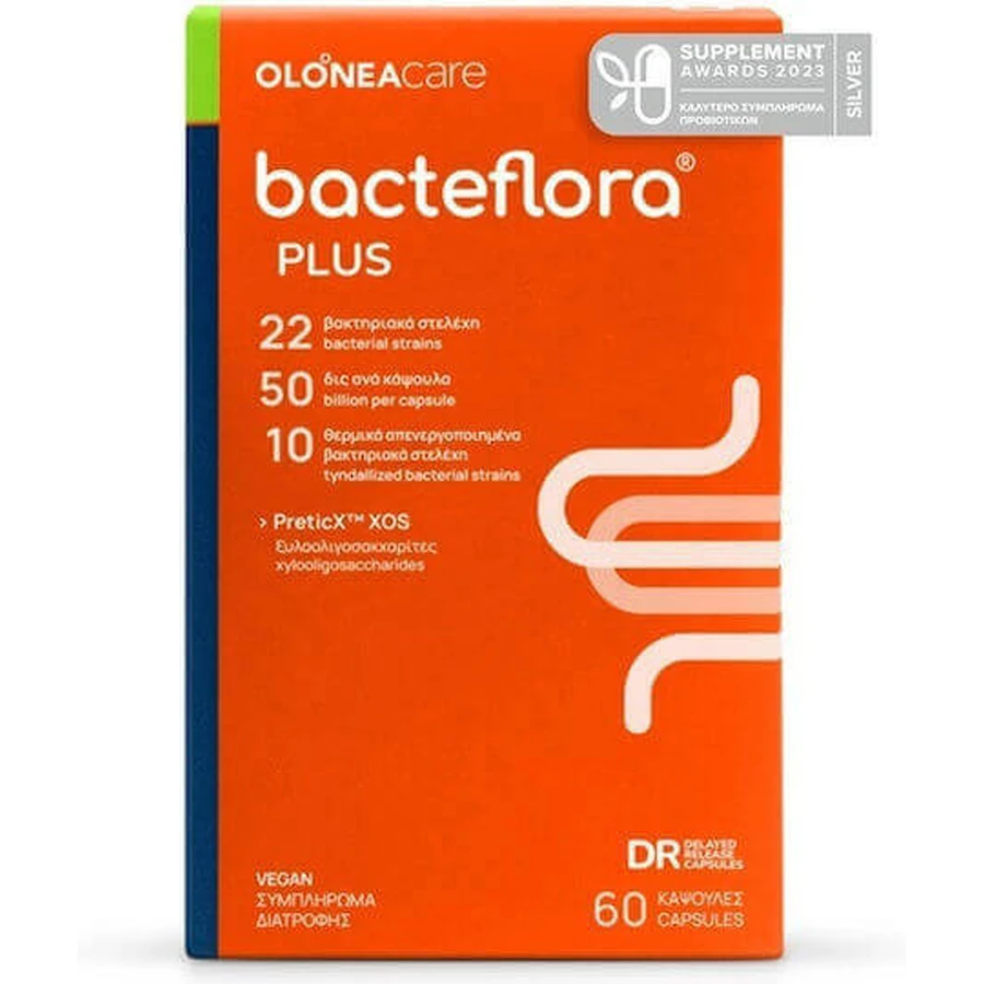 Пробіотик Olonea Bacteflora Plus 60 рослинних капсул: ціни та характеристики