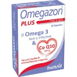 Health Aid Omegazon Plus One A Day Omega 3 & CoQ10 Fish Oil 30 caps Unflavoured