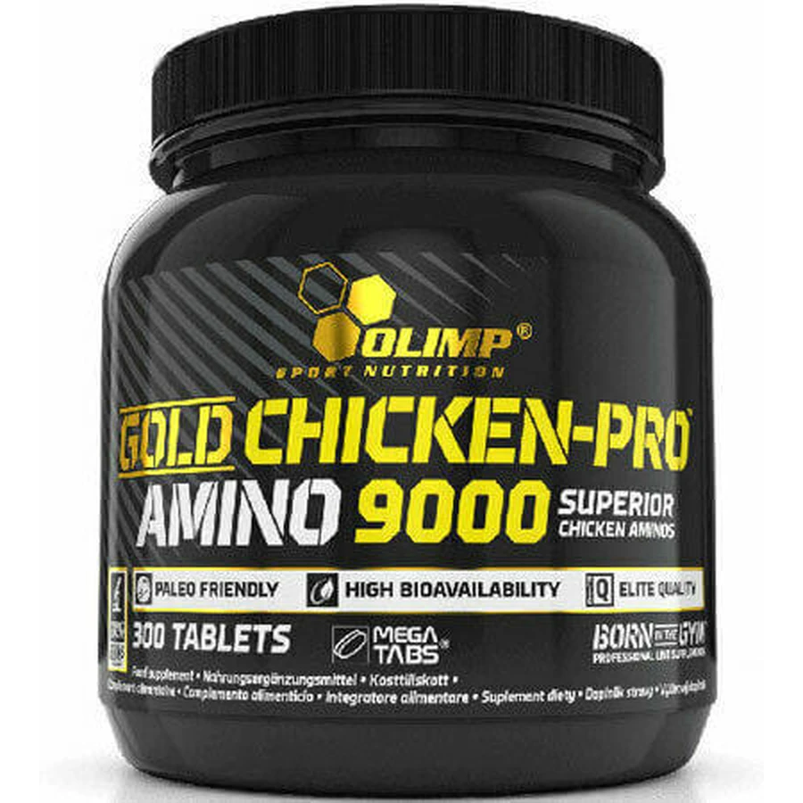 Olimp Sport Nutrition Gold Chicken Chicken Pro Amino 9000 300 таблеток без вкуса: цены и характеристики