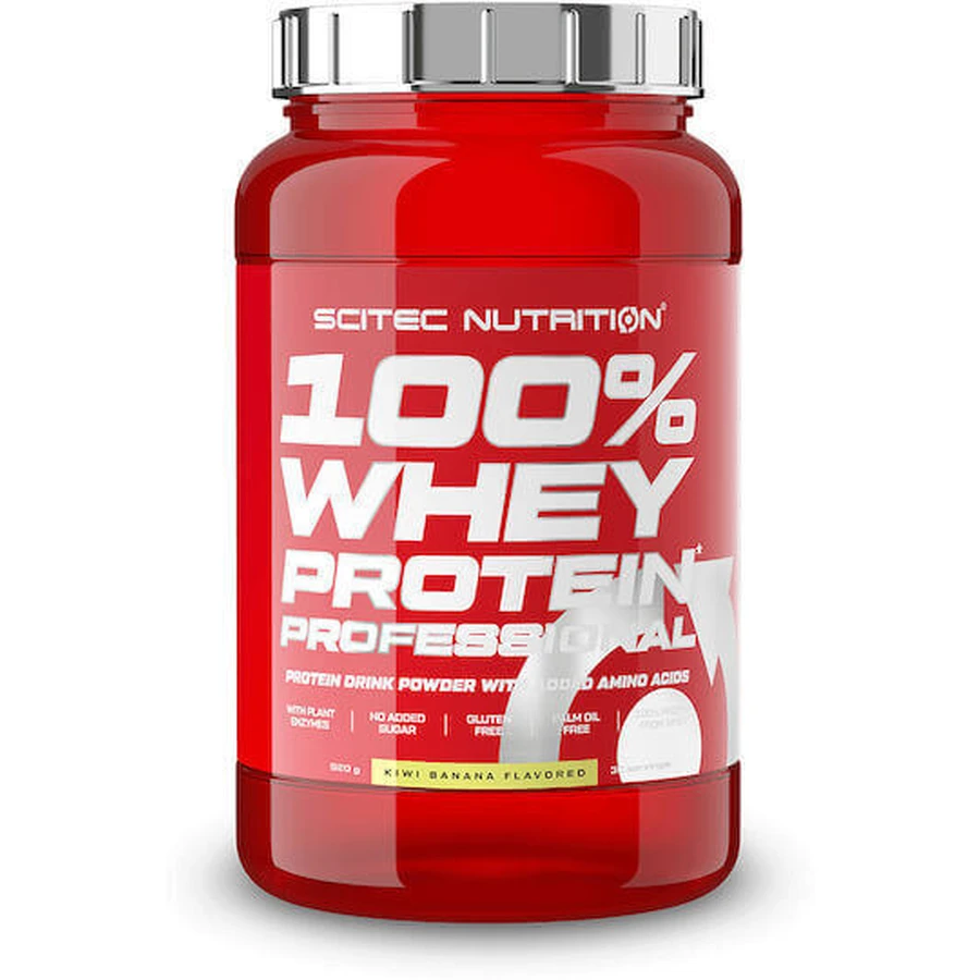 Scitec Nutrition 100% Whey Protein Профессиональный сывороточный протеин Whey Protein без глютена со вкусом киви-банана 920 гр.: цены и характеристики