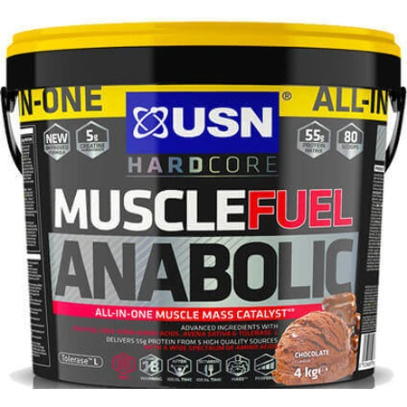 USN Hardcore Muscle Fuel Анаболическое мышечное топливо с креатином и шоколадным вкусом 4 кг: цены и характеристики