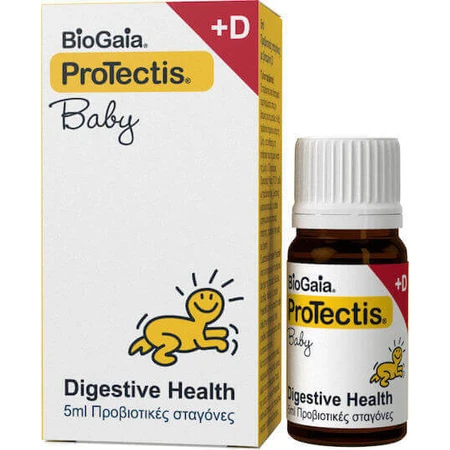 Пробіотичні краплі BioGaia Protectis Baby & D3 для немовлят 5 мл: ціни та характеристики