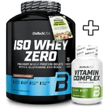 Biotech Usa Iso Whey Zero 1816 г зі смаком вершкової карамелі та вітамінним комплексом Biotech Usa 60 капсул в індивідуальній упаковці