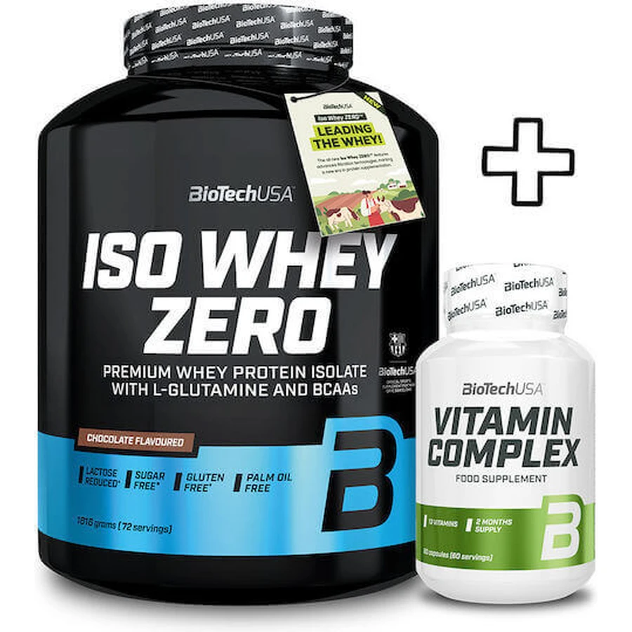 Biotech Usa Iso Whey Zero 1816 г зі смаком вершкової карамелі та вітамінним комплексом Biotech Usa 60 капсул в індивідуальній упаковці: ціни та характеристики