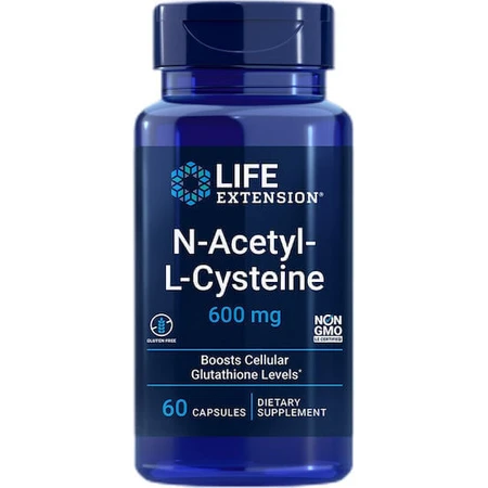 Life Extension N-Acetyl L-Cysteine 600mg 60 Capsules: цены и характеристики