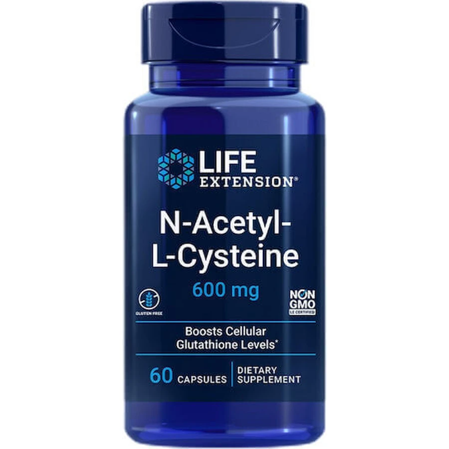 Life Extension N-Acetyl L-Cysteine 600mg 60 Capsules: цены и характеристики