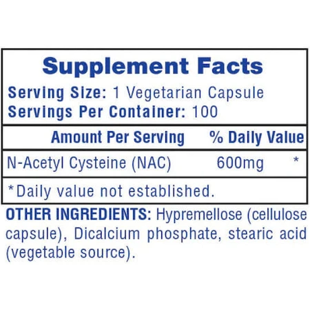 Hi-Tech Pharmaceuticals Nac N-acetyl Cysteine 100 капсул: цены и характеристики