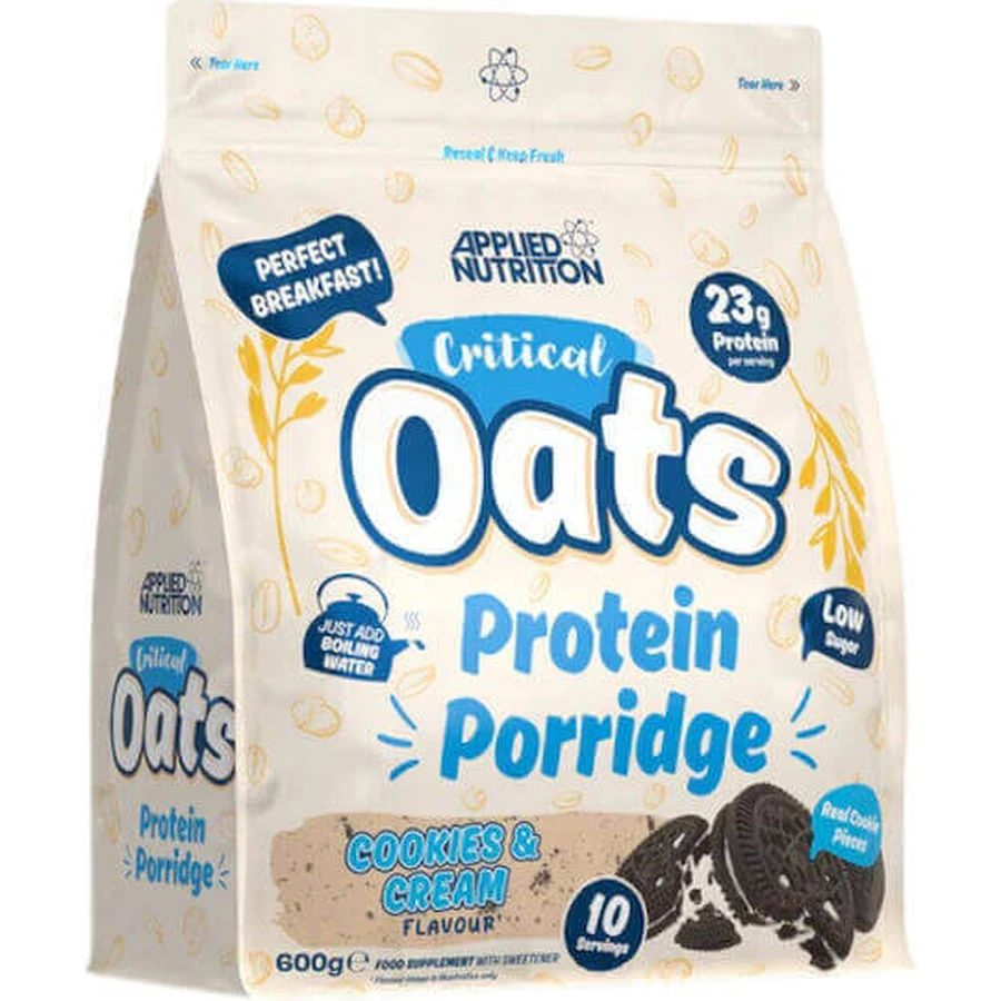 Applied Nutrition Critical Oats Critical Oats Протеиновая каша со вкусом печенья и сливок 600 гр.: цены и характеристики