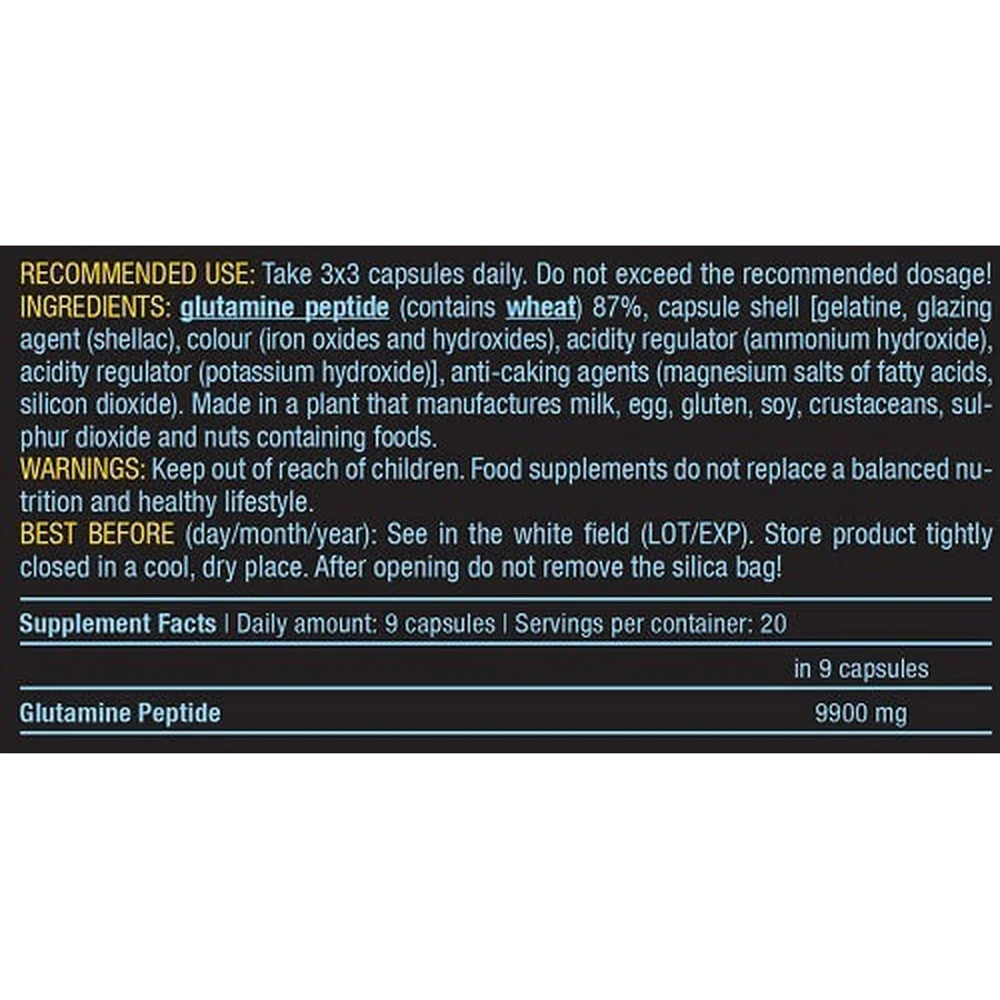 Biotech USA Glutamine Peptide 180 капсул без смаку: ціни та характеристики