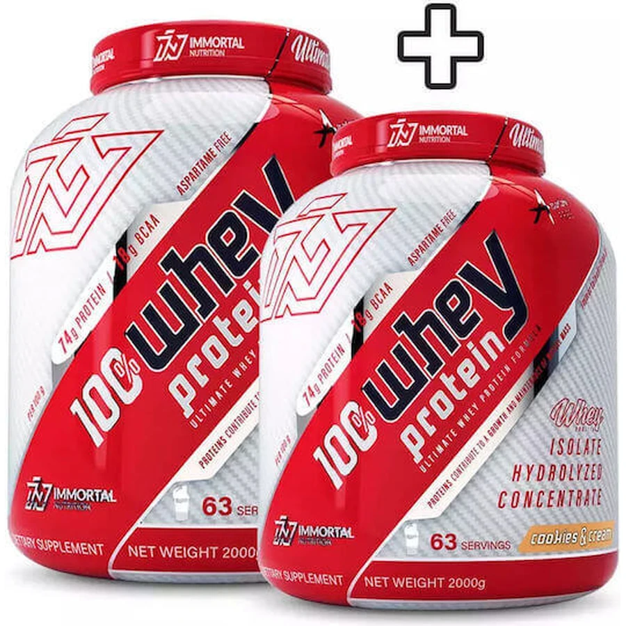 Immortal Nutrition 100% сывороточный протеин 100% сывороточный протеин со вкусом бисквита и сливок 2х2 кг: цены и характеристики
