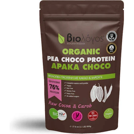 Viologos Organic Viologos Organic Pea Cocoa Protein 75% Organic без глютена и лактозы со вкусом какао 500 гр.: цены и характеристики