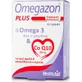 Health Aid Omegazon Plus One A Day Omega 3 & CoQ10 риб'ячий жир 60 капсул без смаку