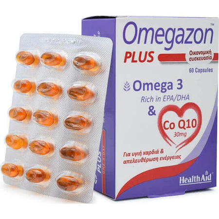 Health Aid Omegazon Plus One A Day Omega 3 & CoQ10 риб'ячий жир 60 капсул без смаку: ціни та характеристики