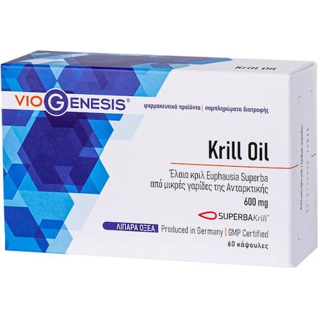 Viogenesis Krill Oil Superba 600mg 60 caps Unflavoured: цены и характеристики